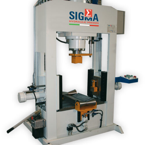 Pipe calibration hydraulic press