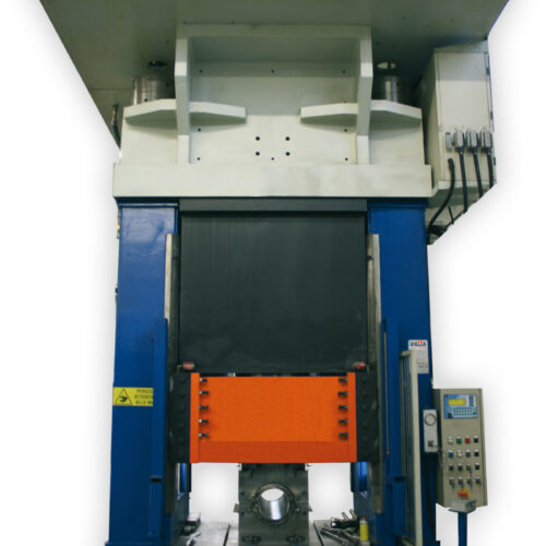 Hydraulic press for pipe calibration
